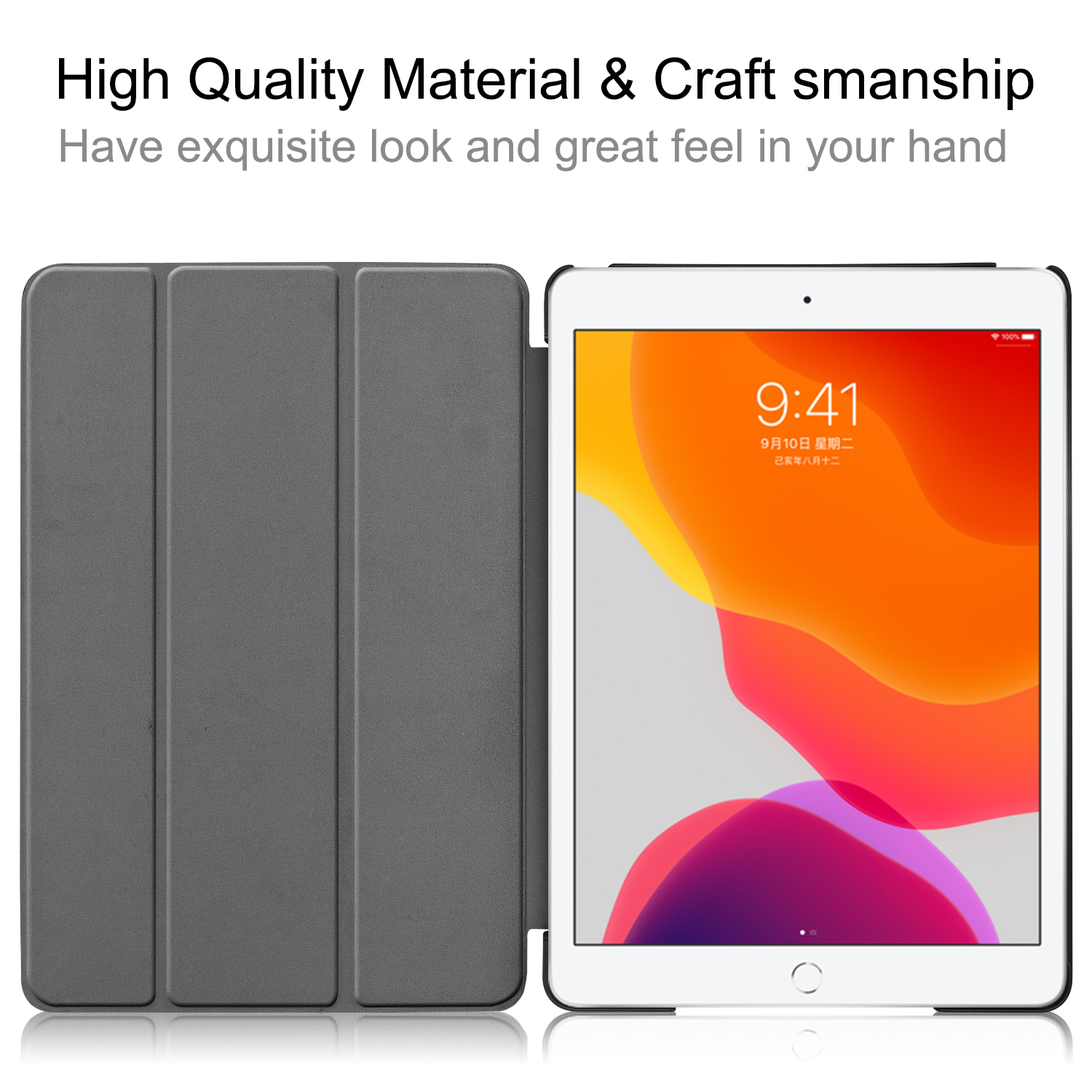 Wholesale cheap china universal stand pu leather case cover for ipad with pencil holder